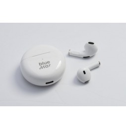 Blue Star Circle Beat TX3 Auricolari Wireless TWS Bluetooth 5.3 Microfono Bianco