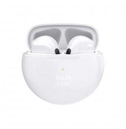 Blue Star Circle Beat TX3 Auricolari Wireless TWS Bluetooth 5.3 Microfono Bianco