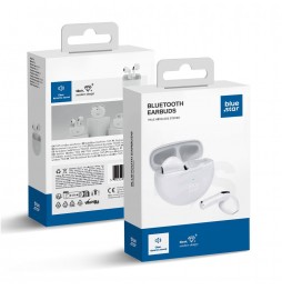 Blue Star Circle Beat TX3 Auricolari Wireless TWS Bluetooth 5.3 Microfono Bianco