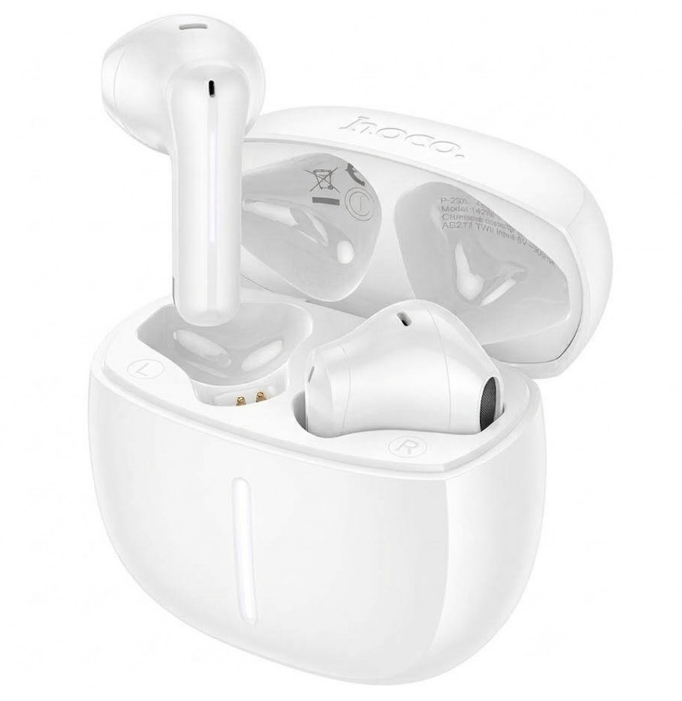 Hoco TWS EQ33 Auricolari Wireless Bluetooth 5.4 In-Ear Hall Switch App Bianco