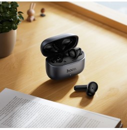 Hoco TWS EQ27 Auricolari Wireless Bluetooth 5.4 ANC ENC Traduzione AI Grigio Usb
