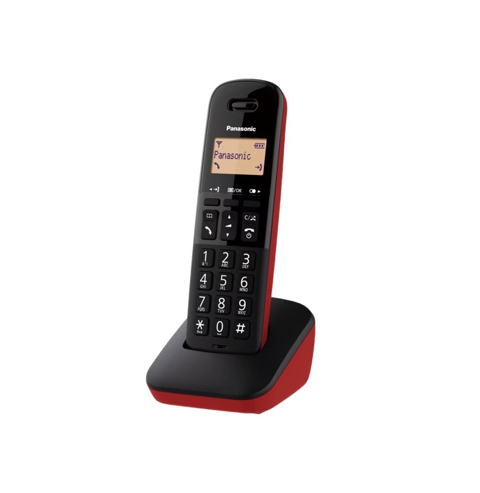 Panasonic KX-TGB610JTR Telefono Cordless Blocco Chiamate Colore Rosso