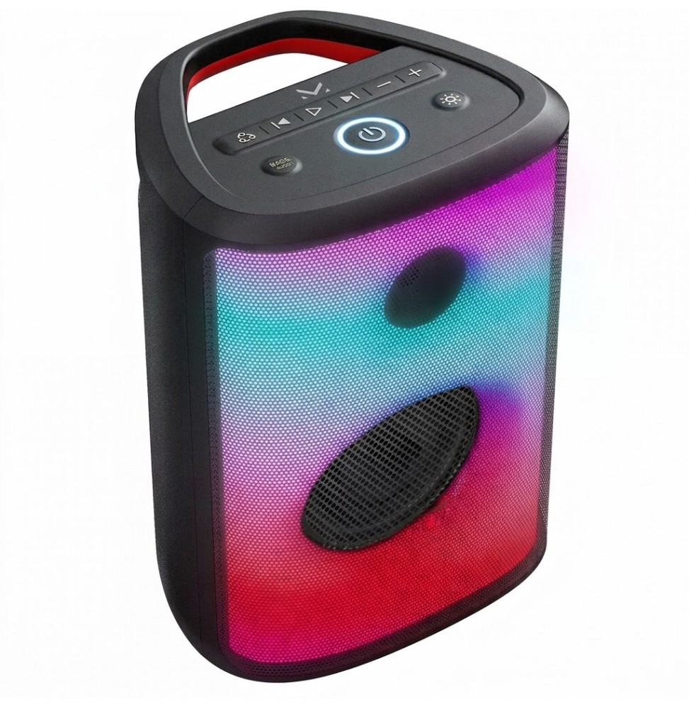 Majestic FLAME 22 PRO Speaker Bluetooth 300W con Luci LED Batteria 4000mAh Ingressi USB MIC AUX IPX5