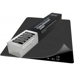 iGenio Tappetino Cottura Piano Induzione Silicone Nero Fumè Protezione 30x52 cm