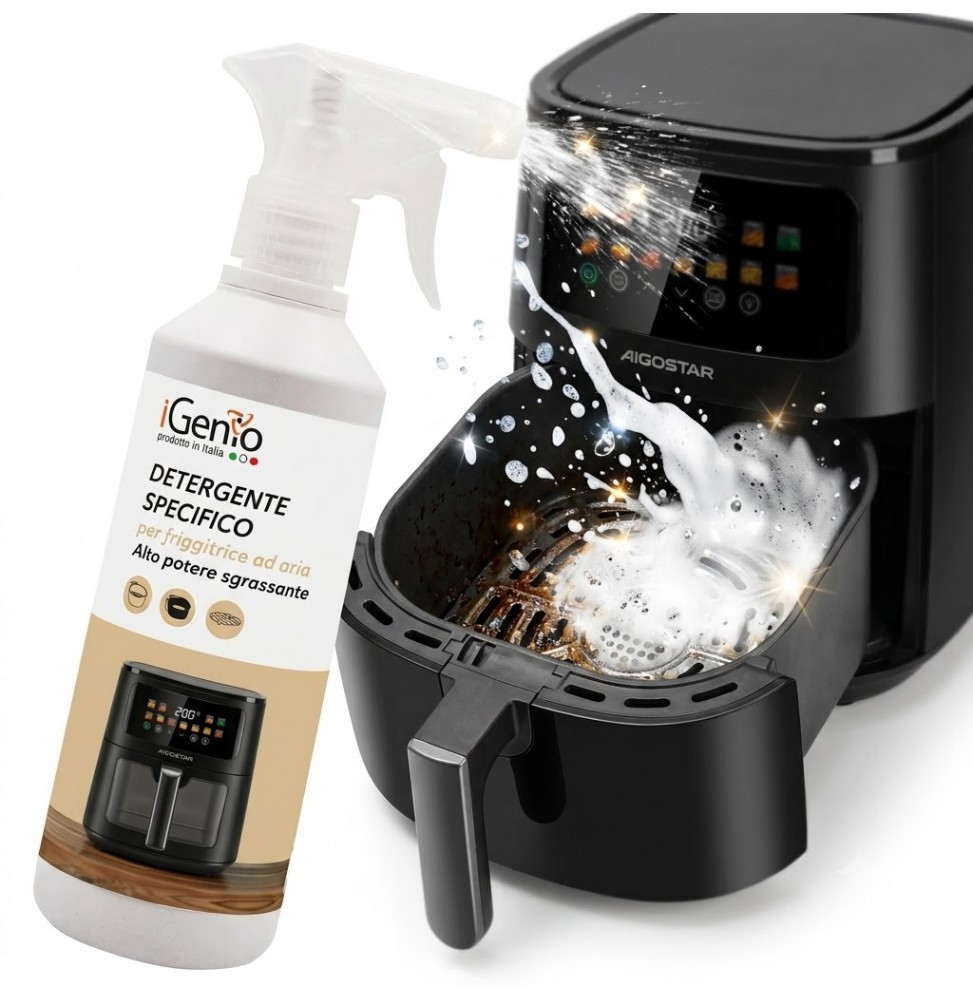 iGenio Detergente Specifico Friggitrice Ad Aria 500ml Sgrassante Cestello Pareti