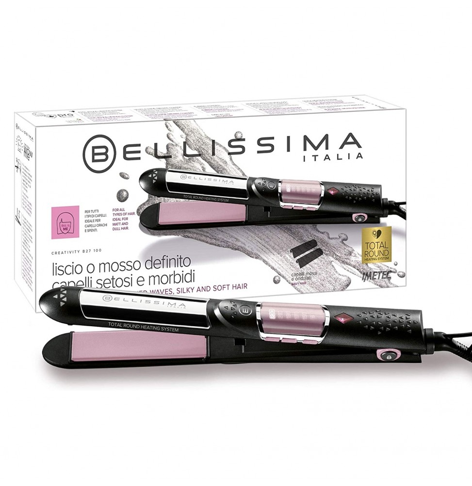 Piastra Capelli Imetec Bellissima Ceramica Max 230° C Nero B27 100